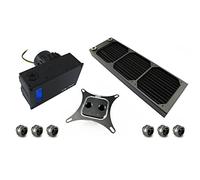 XSPC RayStorm D5 AX360 Processore Refrigeratore 3 Ventole 1650 Giri/min Socket AM2 Socket AM3 Socket AM3 Socket AM3+ Nero 12 cm