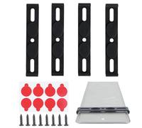 XSQD 4 Pezzi Supporto Per Targa Senza Cornice, Scaffale Per Targa Nera, Telaio Antiscivolo Per Targa Invisibile, Supporti Fissi Per Targa Anteriore e Posteriore Dell'Auto, Accessori Per Auto