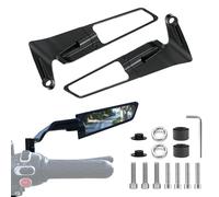 XSQD Specchietti Moto, Rear Wing Bar End Specchietto Moto Manubrio, 180° Rotativo Retrovisore Modificato Motos, Specchi Retrovisori Per Biciclette Elettriche, Specchio Chiaro, Accessori Motociclette
