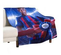 XSQING Lamine Yamal - Coperta in pile con motivo calciatore, decorazione autunnale, per la casa, per letto, divano, campeggio, morbida, 76,2 x 101,6 cm