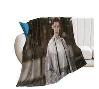 XSQING Till The End of The Moon Poster cinese Luo Yunxi Coperta per letto divano in morbido pile leggero coperta per tutte le stagioni decorazione per la casa 152,4 x 203,2 cm