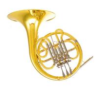 XSQKUYN Corno Francese Strumento Musicale Corno Francese Si Bemolle Tubo Variatore in Rame Bianco Facile da Suonare