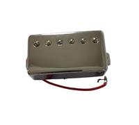 XSQKUYN Pickup Single Coil Pickup per Chitarra Elettrica LP Pickup per Chitarra in Ottone Aperto EQ Pickup Placcato in Argento Placcato Oro 50# 52#(A,52 Bridge)