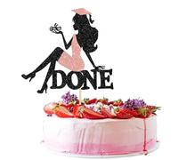 Xsstarmi 1 confezione 2025 topper per torta di laurea glitter ragazze diploma fatto torta pick classe del 2025 complimenti laurea decorazioni per torte per ballo scolastico 2025 scuola laurea