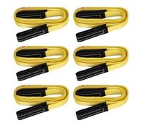 XSTRAP STANDARD 6PK 1" x8' Lift Sling Web Strap/Wear Guard End, 4,000 lbs Break Strength Lifting Straps with 2 Reinforced Loops for Tree Saver Lifting Furniture Appliances Machine