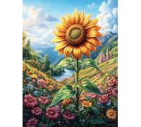 XSunflower Field Under A Magical Sky Puzzle 1000 Pezzi Rompicapo Creativo Artistico Science Fiction Magical Dream Stimolo Della Creatività Attività Per Il Tempo Libero Regalo Per Persone Creative 1000