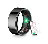 XSWCCJJ 2025 Smart Ring【Branchen Nr.1 - 0 Errori di misurazione】& Sport Specifico per Sleep Tracking Wearable, SpO2, Android iOS per anelli per uomini e donne, nero 10#