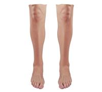 XSWL Protesi Realistica in Silicone per Piede e Gamba - Copertura Pelle per Nascodere Cicatrici, Ideale per Halloween, Cosplay e Travestiti,Tan,Left