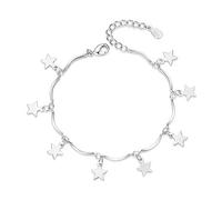 XSXSX Silver bangles for women,silver bangle,Ladies 925 Sterling Silver Bracelet Hand Silver Stars Bracelet Fashion Bracelet Ladies Silver JewelleryFor Sisters Friend Couples