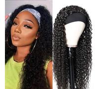 XSY Parrucca con fascia per capelli umani parrucche a onde profonde per donne nere parrucca mezza ricci senza parrucca frontale Glueless 150