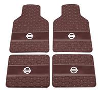 XSYBHD per Nissan Pathfinder 2004-2014 Tappetini Auto,in Pelle su Misura Tappeti Moquette con Lato Guida,Tutte Le Stagioni Accessori per Interni Auto(Red)