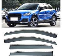 XSYing 4 Pezzi Deflettori Aria per Audi Q2 2018-2021, Deflettori Antivento Anteriori e Posteriori Visiere Parasole Parapioggia Paravento