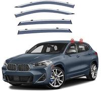 XSYing 4 Pezzi Deflettori Auto per BMW X2 F39 2018-2022, Deflettori d'Aria Antiturbo Antivento Antipioggia Accessori