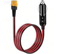 XT60 - Cavo di ricarica per presa accendisigari da auto, 14 AWG, resistente, per centrali elettriche portatili, generatori solari, alimentazione esterna per accumulo di energia, cavo di ricarica per