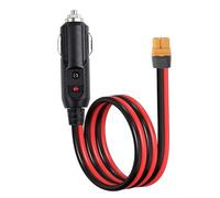 XT60 to Cigarette Lighter Socket Cable, 12 V 24 V 14 AWG Charging Connector for Car, Power Station & Storage Battery, High Current Power Adapter (1 m)