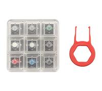 Xtahdge Tester tastiera acrilica 9 campionatore di in plastica trasparente per interruttori Cherry MX