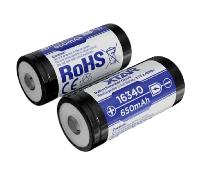 Xtar 16340 650mAh-XTAR 650mAh protected rechargeable battery