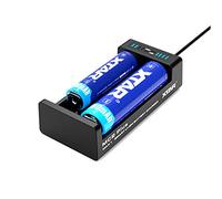XTAR Caricatore professionale agli ioni di litio per batterie agli ioni di litio e 0 V, a due celle, modello MC2+
