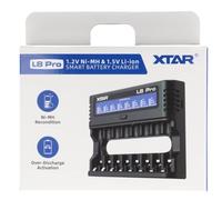 XTAR L8 Pro - Caricatore per batterie AA/AAA da 1,5 V agli ioni di litio e 1,2 V NI-MH