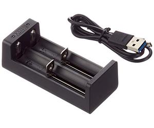 Xtar MC2 Caricabatterie di batterie ricaricabile Li-ion, 5 V, Nero