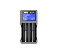 XTAR VC2 Caricatore USB Smart LCD Per Batterie Cilindriche Li-Ion NiMH NiCd