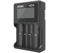 Caricabatterie XTAR VC4 LCD + 4 Pile Ricaricabili DURACELL AA Stilo 2500mAh
