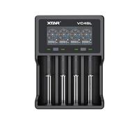 XTAR VC4SL Caricabatterie 4 Scomparti Li-ion NiMH Con LCD USB-C QC3.0 Fast