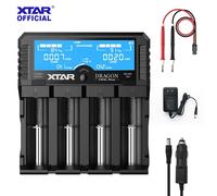 XTAR VP4L PLUS 18650 Caricabatterie al litio Tester di tensione di capacità AA/AAA Multimetro batteria ricaricabile