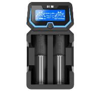 XTAR X2 - Caricatore rapido Li-Ion/Ni-MH, 2 slot