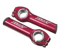 XtasY Unisex - Adulto Bar Ends EVO SL, Rosso, 90 mm 22,2, S