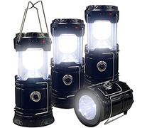 XTAUTO - Lanterna da campeggio portatile pieghevole a LED, leggera, impermeabile, ricaricabile tramite USB, kit di sopravvivenza per interni ed esterni, luce di emergenza, interruzioni di corrente