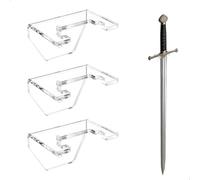 xtemtoamz 3 Pièces Porte-Katana Mural, Support Mural pour Katana, Support Vertical pour Sabres D'arts Martiaux, Support Mural pour Poignards, Adapté À la Plupart des Sabres