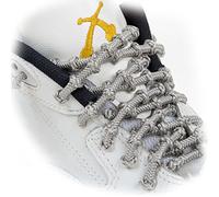 Xtenex - Lacci sportivi, Unisex - Adulto, Lacci per scarpe, 0836671009130, argento, 75 cm