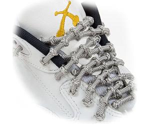 Xtenex - Lacci sportivi, Unisex - Adulto, Lacci per scarpe, 0836671009130, argento, 75 cm