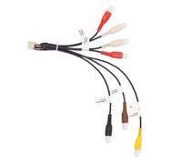 Xtenzi Cablaggio RCA per autoradio e video, compatibile con Pioneer AVH240EX, AVH241EX, DMH130BT, DMH240EX, DMH241EX, DMH340EX, DMH341EX, DMH342EX