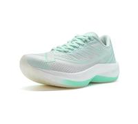 XTEP One-Piece Uomo Scarpe da Corsa Estate Rete respirante Scarpe da Corsa Ammortizzatore Scarpe Sportive Corpo Test Scarpa Verde Schiuma/Vela Bianco Taglia 43