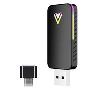 XTevu Attatore di trasmissione, modulo di dongle wireless, scatola di collegamento al telefono automatico, compatibile con una spina e riproduzione USB A USB C, convertitore