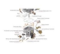 Xtevu carburatore d5tz9510ag, carburatore motore d4pz9510ac, sostituzione per 240 250 300 yf c1yf 6 cilindri cil motore 1975-1982