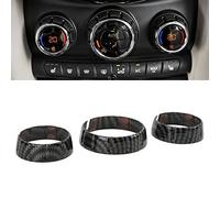 XTevu Copri interruttore aria condizionata, accessorio in fibra di carbonio per Mini, compatibile con Mini Cooper F55 F56 2014-2021, copertura interruttore clima auto