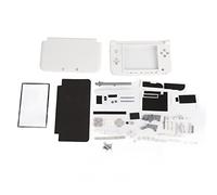 XTevu Custodia completa Custodia Cover Parti di riparazione guscio Kit di sostituzione completo per 3DS XL, Parti di fissaggio perfette per console di gioco (White)