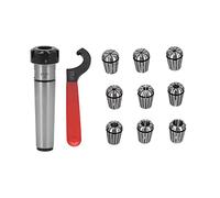 XTevu ER25 Set di portapinze a molla cono Morse Portapinze per albero di collegamento, set di chiavi per utensile da tornio di fresatura (XTevucp8f7N9e-13)