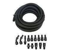 XTevu Kit di raccordi linea carburante, set adattatori tubi di iniezione 8 pollici, kit connettori rail carburante, compatibile con conversione LS, gruppo di alimentazione