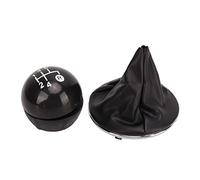 XTevu Kit pomello cambio per auto con testa del pomello del cambio, cuffia e copertura antipolvere - Cambio manuale a 5 marce per Fiat 500 e 500C (2007-2018)