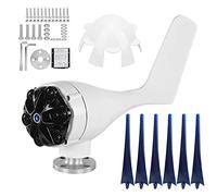 XTevu Mini generatore Eolico Kit Design a 6 Pale, Potenza in Uscita 200 W, alternatore trifase per Barca da Parco Domestico - Micro generatore Eolico (24V)