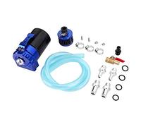 XTevu Oil Catch Can, serbatoio del motore, serbatoio 300 ml di separatore d'olio ad aria, filtro di sfiato del motore universale, di serbatoi di cattura d'olio per auto (Blu nero)