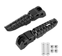 XTevu Pedane Posteriori in Lega di Alluminio - Set Pedane Posteriori Per Moto (1 Coppia), Pedane Passeggero Posteriori Per KTM 125/250/300 RC200/390 2014-Up(Nero)