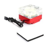 Xtevu Pompa 'acqua, radiatore per PC, pompa di raffreddamento PWM, pompa di raffreddamento ad acqua Acrilico Accessorio per computer Accessorio di calore Mute (Rosso)