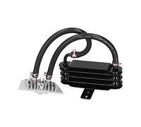 XTevu Radiatore Olio Moto in Alluminio Billet Universale Per 125CC-250CC Scooter Dirt Pit Bike, Sistema di Raffreddamento Motore Ad Alte Prestazioni con Kit di Montaggio E Tubi Flessibili