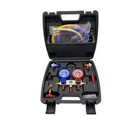 XTevu Set di indicatore del collettore AC, manometro per il refrigerante, compatibile con R134A R22 R410A, strumento diagnostico del condizionamento dell'aria, strumento di
