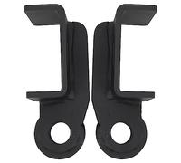 XTevu Staffe per Gancio di Traino, Supporti con Anello a D Staffe per Paraurti Compatibili con 2009-2023 1 Coppia di Supporti di Recupero Anteriori Neri